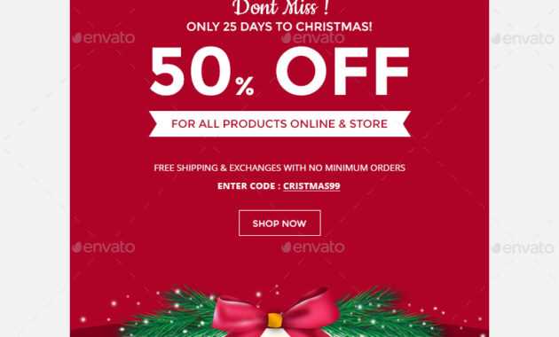 Finding The Right Holiday Greetings Email Template - Mailbird throughout Holiday Card Email Template