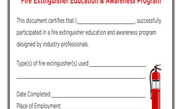 Fire Extinguisher Certificate Pdf - Fill Online, Printable pertaining to Fire Extinguisher Certificate Template