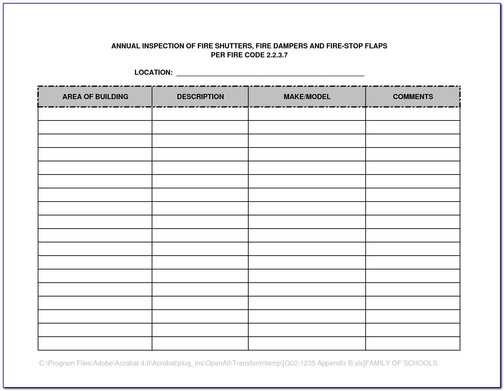 Fire Extinguisher Inspection Template – Form : Resume For Fire Extinguisher Certificate Template