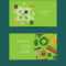 Flat Gardening Icons Business Card Regarding Gardening Business Cards Templates