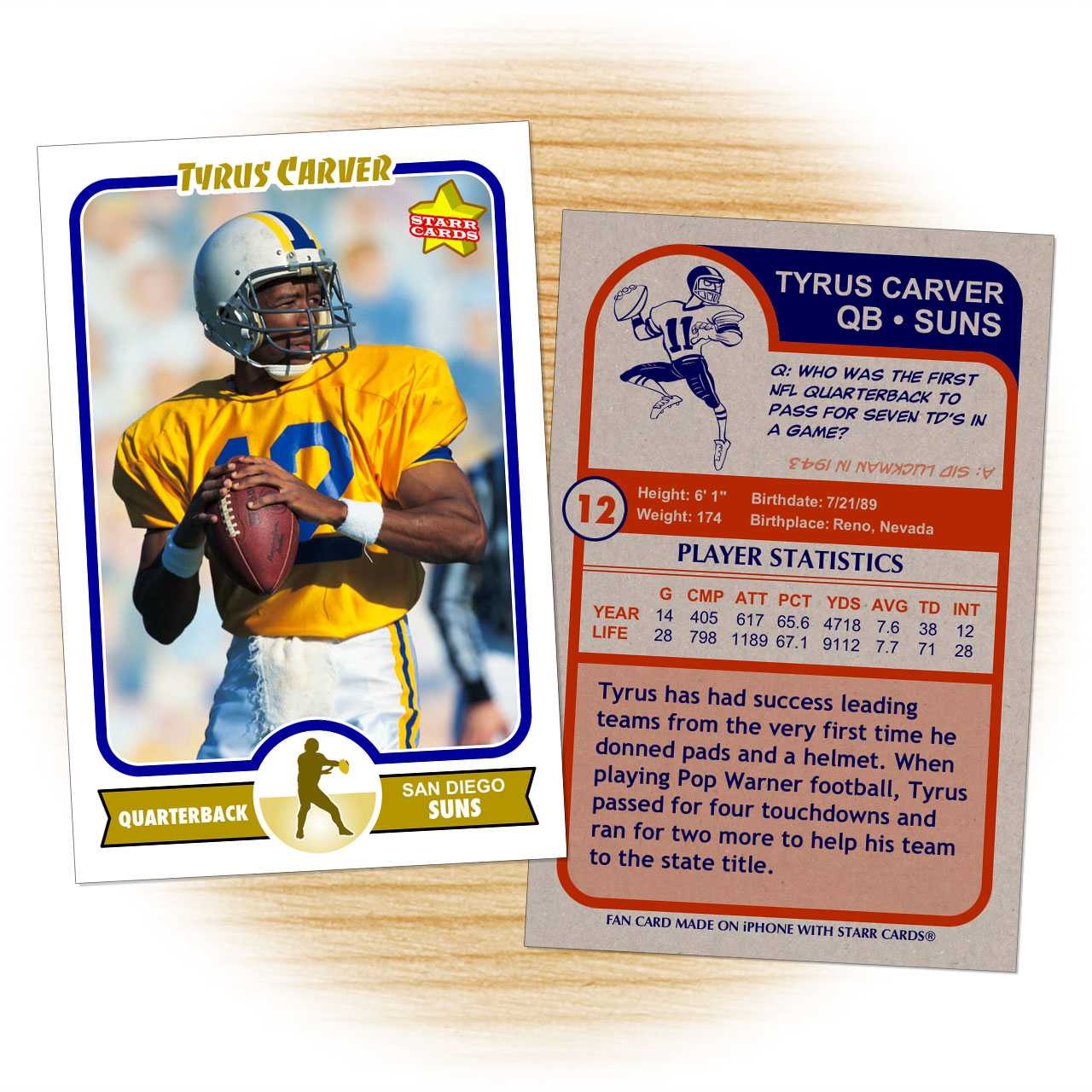 Football Trading Card Template. Football Card Template From Intended For Soccer Trading Card Template