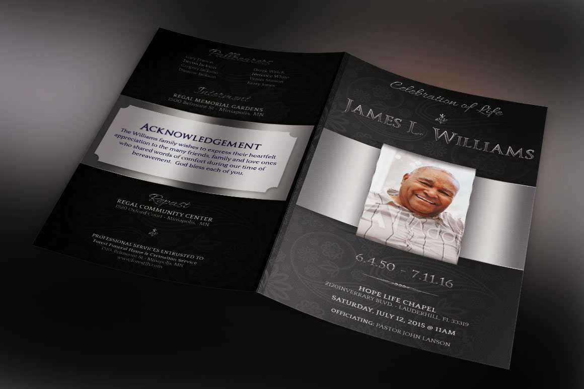 Free 32+ Remarkable Funeral Brochure Design Samples In Word Throughout