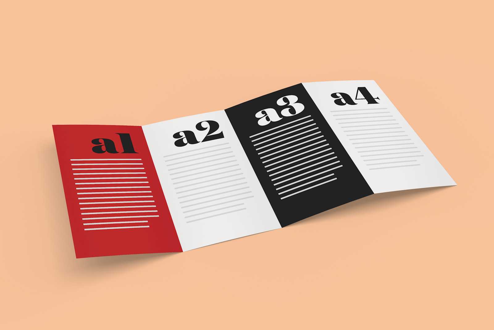 Free 4 Panel Quad Fold Brochure Mockup Psd – Good Mockups With Regard To 4 Fold Brochure Template