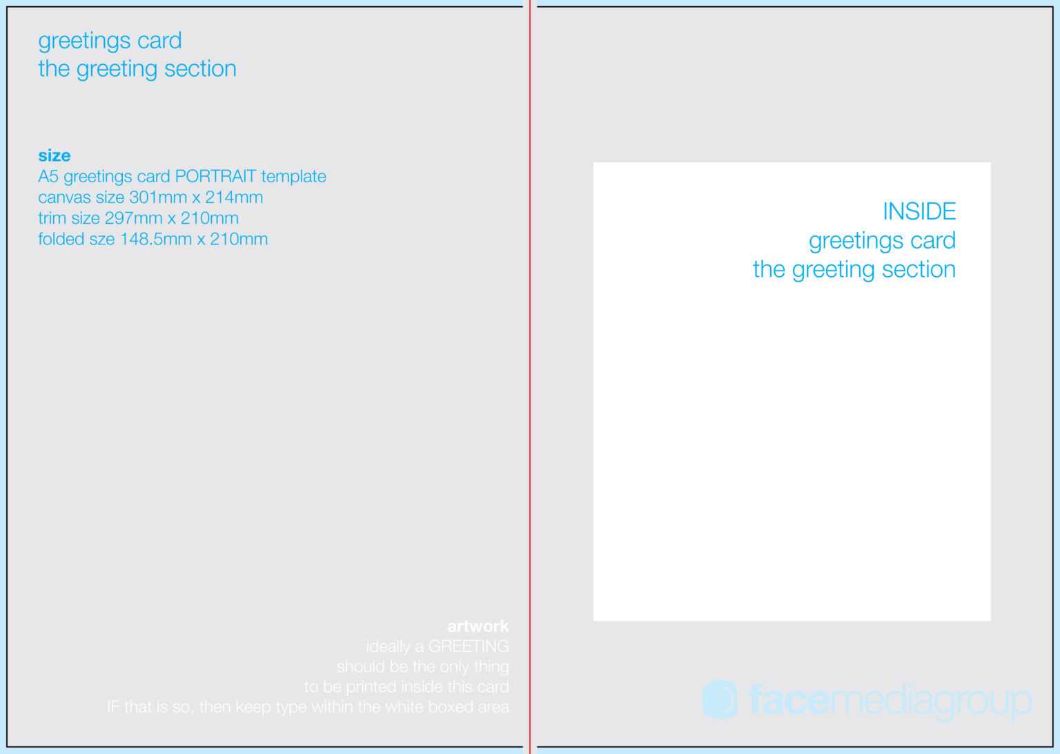 Free Blank Greetings Card Artwork Templates For Download Regarding