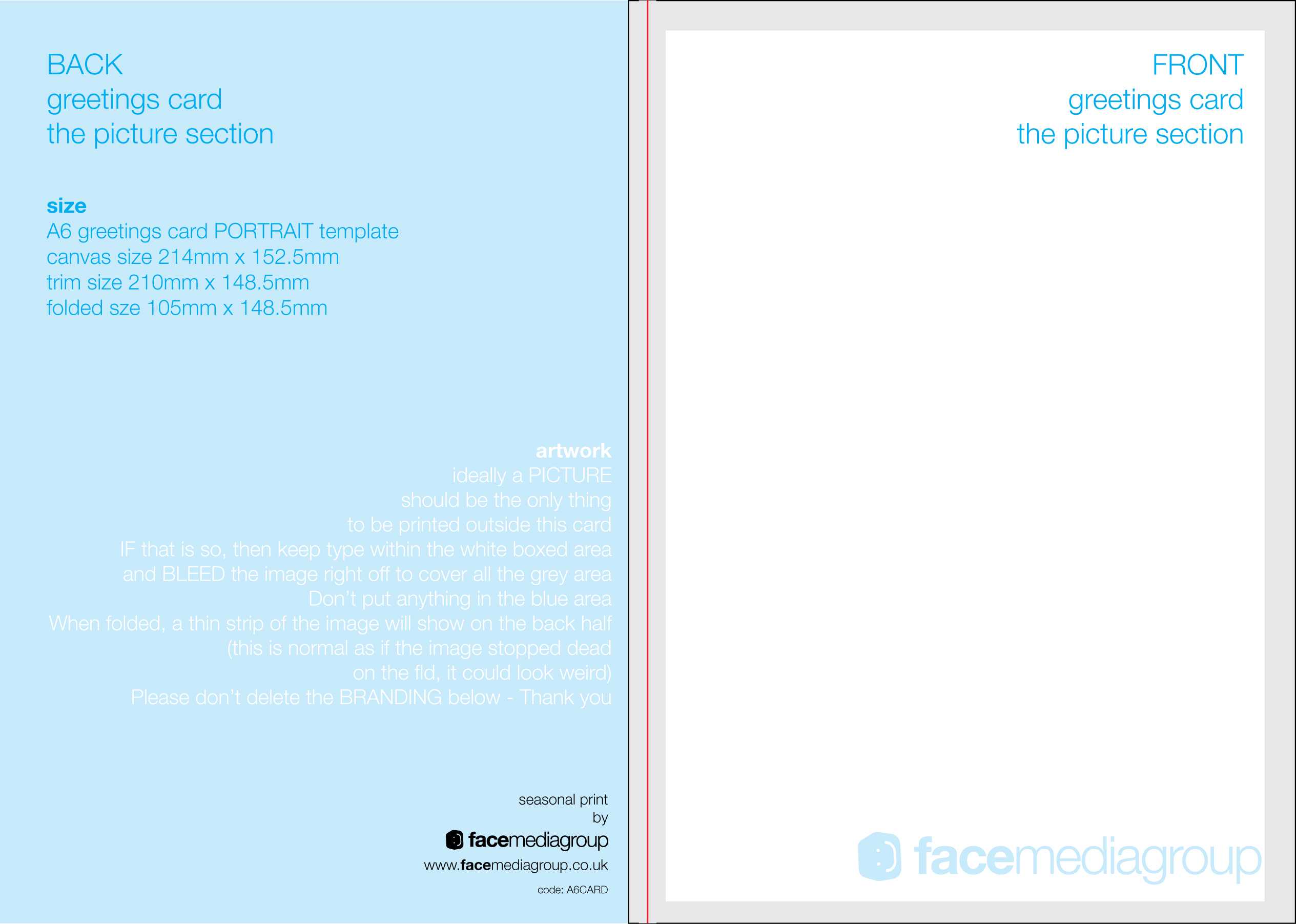 Free Blank Greetings Card Artwork Templates For Download Throughout Birthday Card Indesign Template