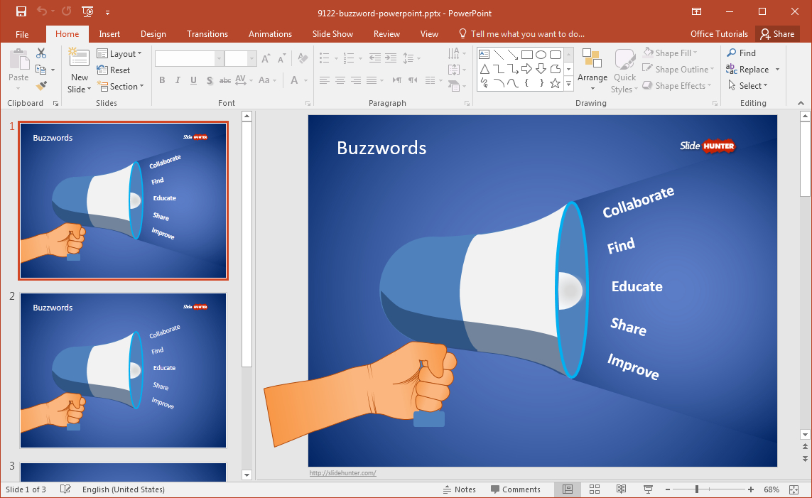 Free Buzzword Powerpoint Template Inside Powerpoint Replace Template