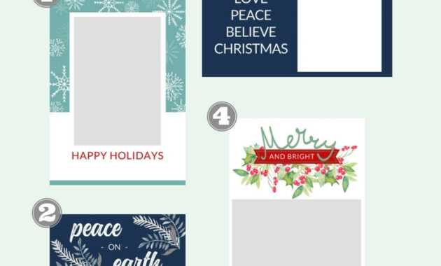 Free Christmas Card Templates - The Crazy Craft Lady in Template For Cards To Print Free