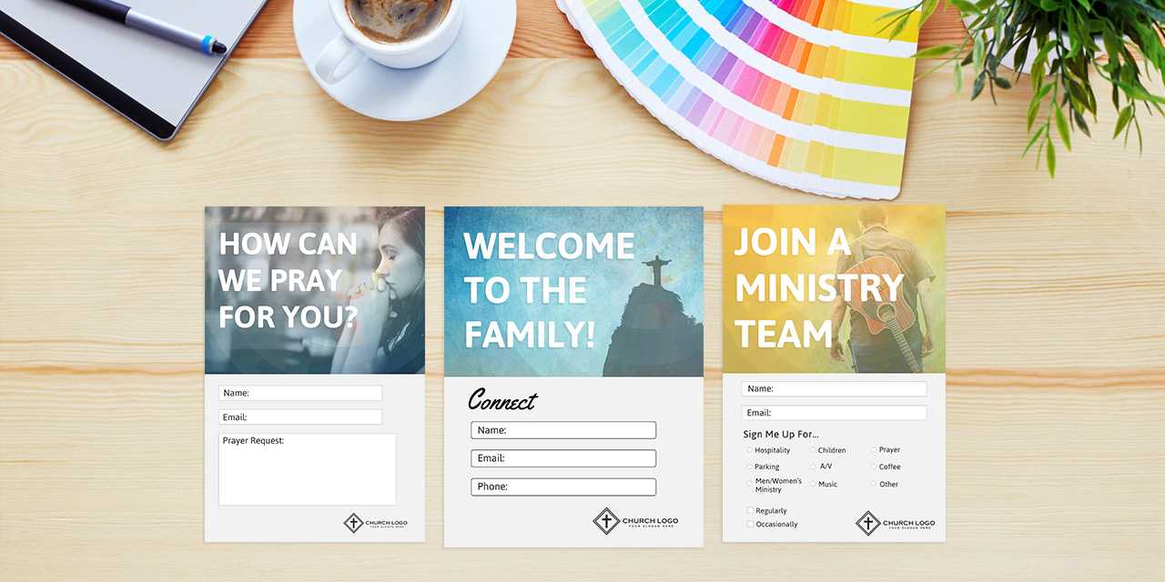 Free Church Connection Cards – Beautiful Psd Templates With Regard To Free Pledge Card Template