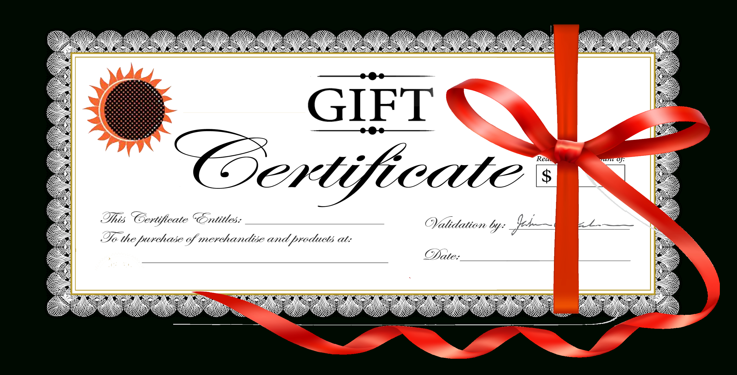 Free Clipart Gift Certificate For Christmas Gift Certificate Template Free Download