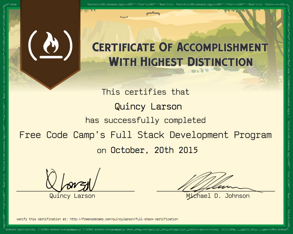 Free Code Camp Full Stack Development Certification Regarding Boot Camp Certificate Template