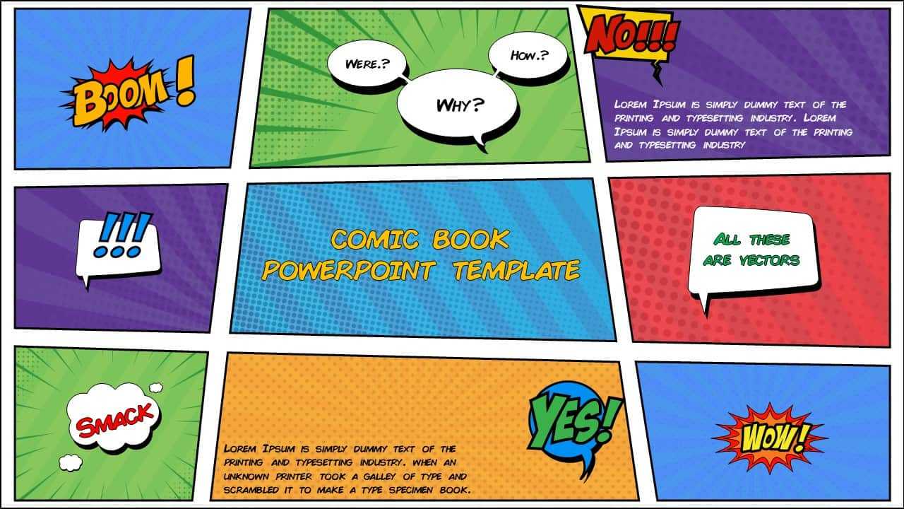 Free Comic Book Powerpoint Template For Download | Slidebazaar Regarding Powerpoint Comic Template