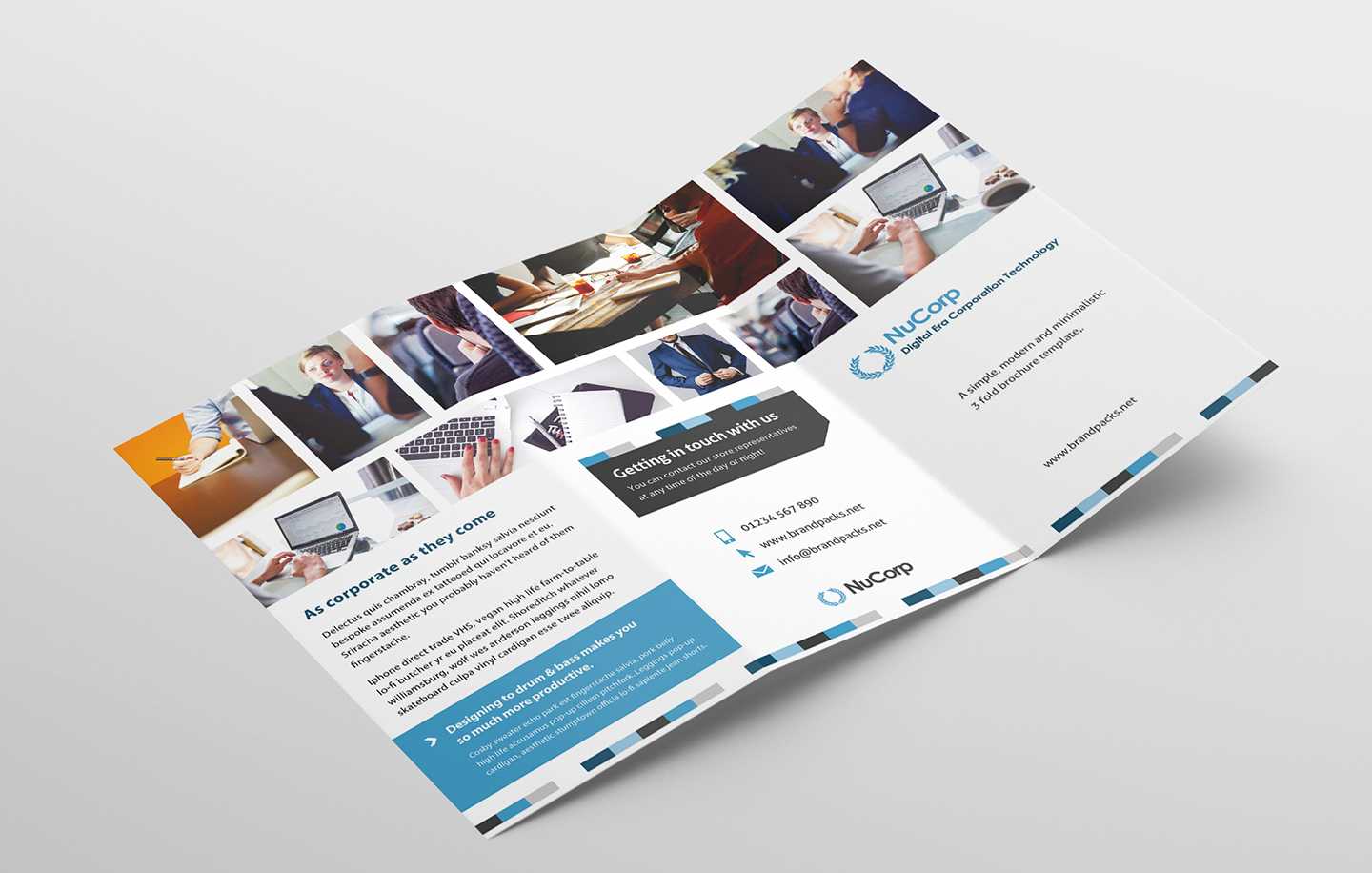 Free Corporate Trifold Brochure Template In Psd, Ai & Vector Inside Pop Up Brochure Template