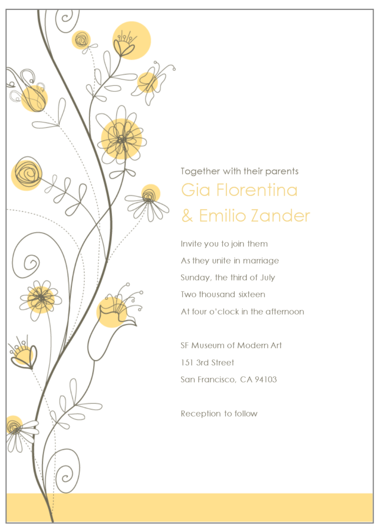 Free E Invite Templates In Free E Wedding Invitation Card Templates