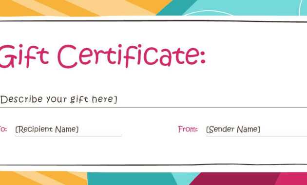 Free Gift Certificate Template Awesome Custom Gift inside Custom Gift Certificate Template