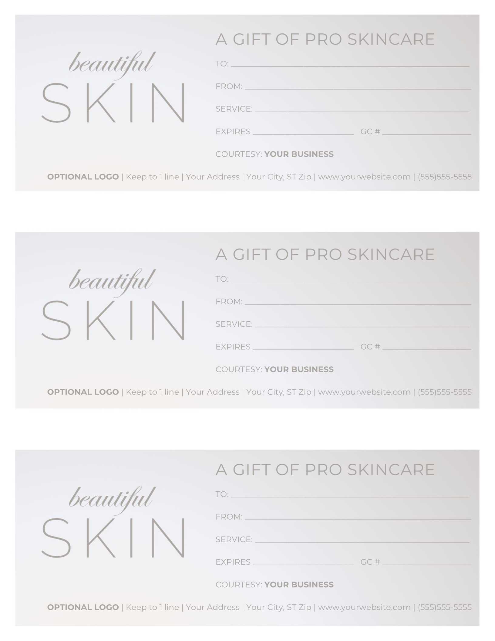 Free Gift Certificate Templates For Massage And Spa With Gift Certificate Log Template