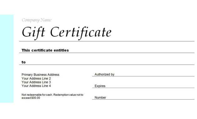Free Gift Certificate Templates You Can Customize in Gift Certificate Template Publisher