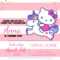Free Hello Kitty Unicorn Invitation Template – Bagvania With Regard To Hello Kitty Birthday Card Template Free