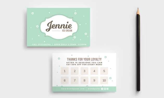 Free Loyalty Card Templates - Psd, Ai &amp; Vector - Brandpacks with Loyalty Card Design Template