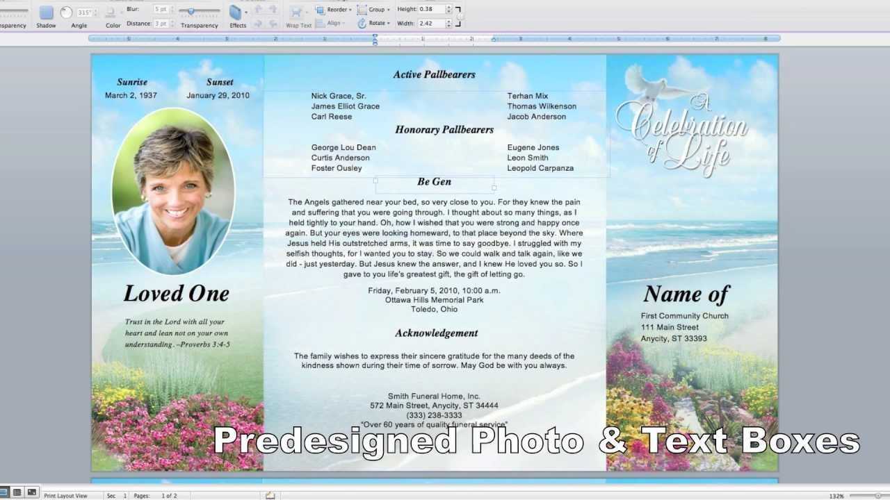 Free Memorial Cards Template Lovely Free Memorial Throughout Memorial Cards For Funeral Template Free