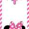 Free Minnie Mouse 1St Birthday Invitation Templates – Bagvania Pertaining To Minnie Mouse Card Templates