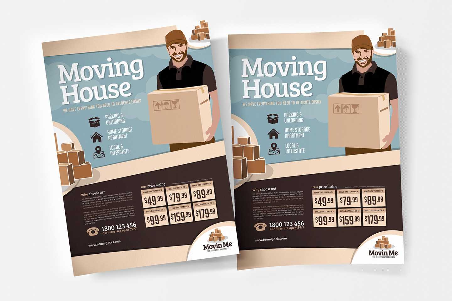 Free Moving House Poster Template For Photoshop & Illustrator Regarding Free Moving House Cards Templates