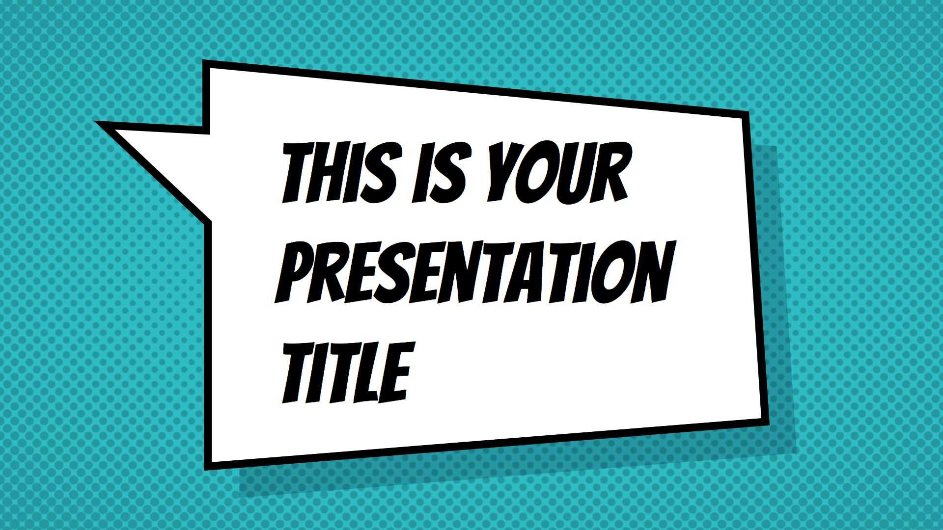 Free Powerpoint Template Or Google Slides Theme With Inside Comic Powerpoint Template