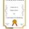 Free Printable Certificate Templates | Customize Online With Regarding Free Printable Certificate Of Achievement Template