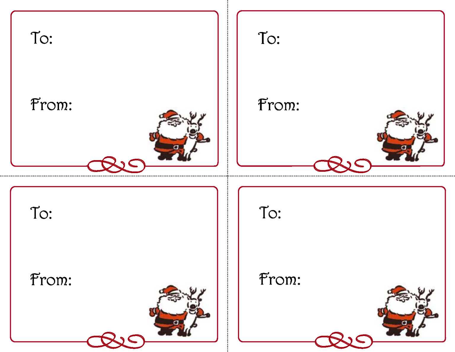 Free Printable Christmas Gift Cards – Christmas Printables for Homemade ...