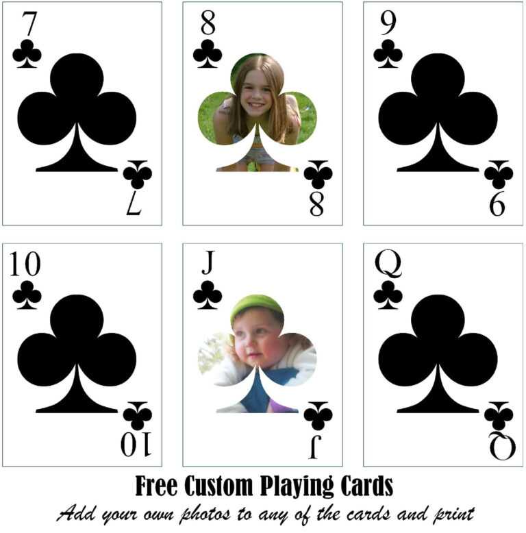Playing Cards : Formatting &amp; Templates – Print &amp; Play within Custom ...