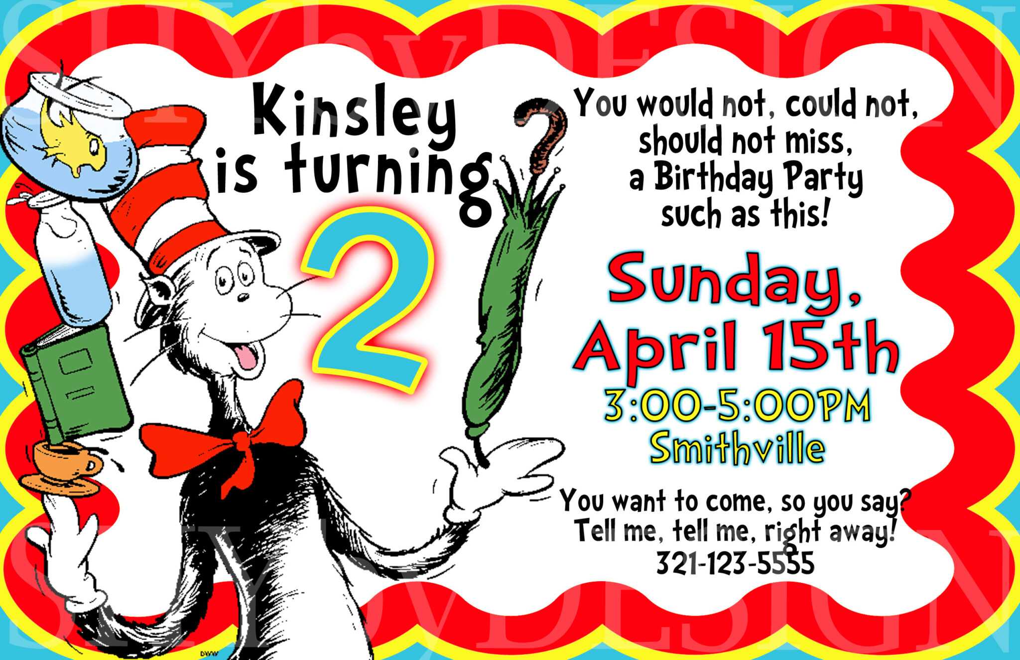 Free Printable Dr Seuss Birthday Invitations | | Dolanpedia regarding