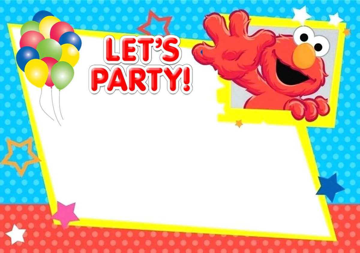 Free Printable Elmo Birthday Invitation Card | Invitations For Elmo Birthday Card Template