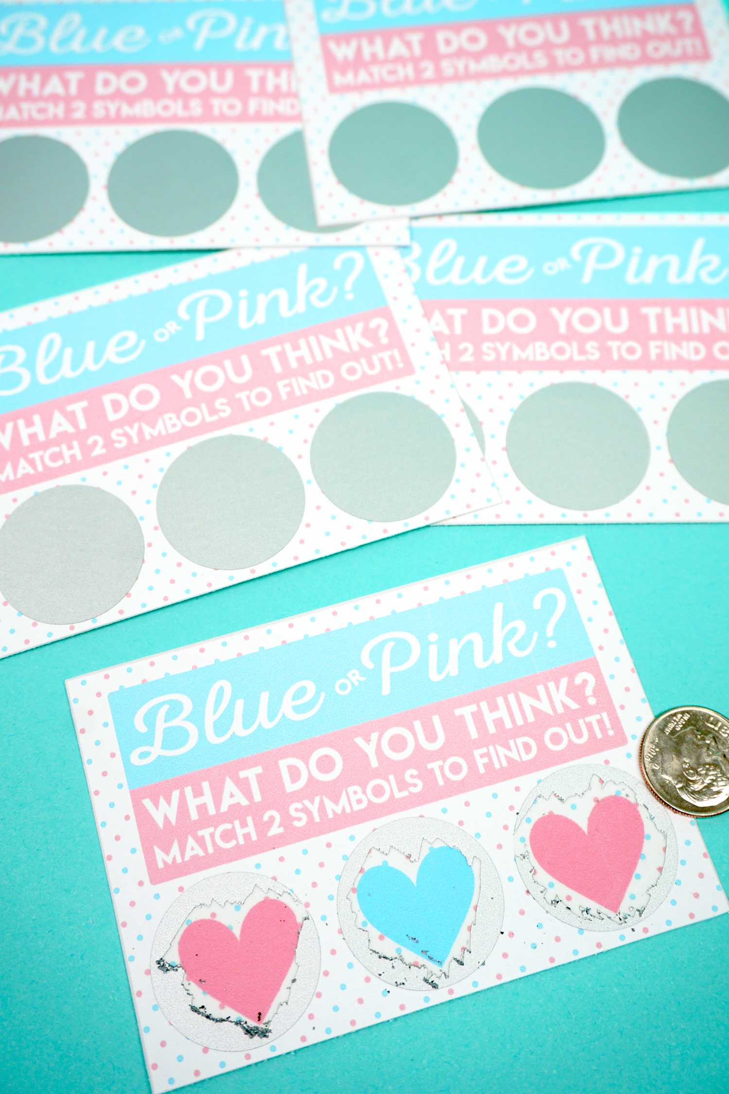Free Printable Gender Reveal Scratch Off Cards – Happiness Throughout Scratch Off Card Templates