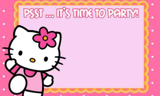 Free Printable Hello Kitty Birthday Invitations – Bagvania inside Hello Kitty Birthday Card Template Free