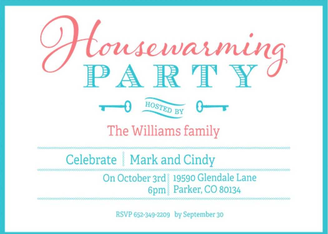 Free Printable Housewarming Invitations Cards Within Free Housewarming Invitation Card Template