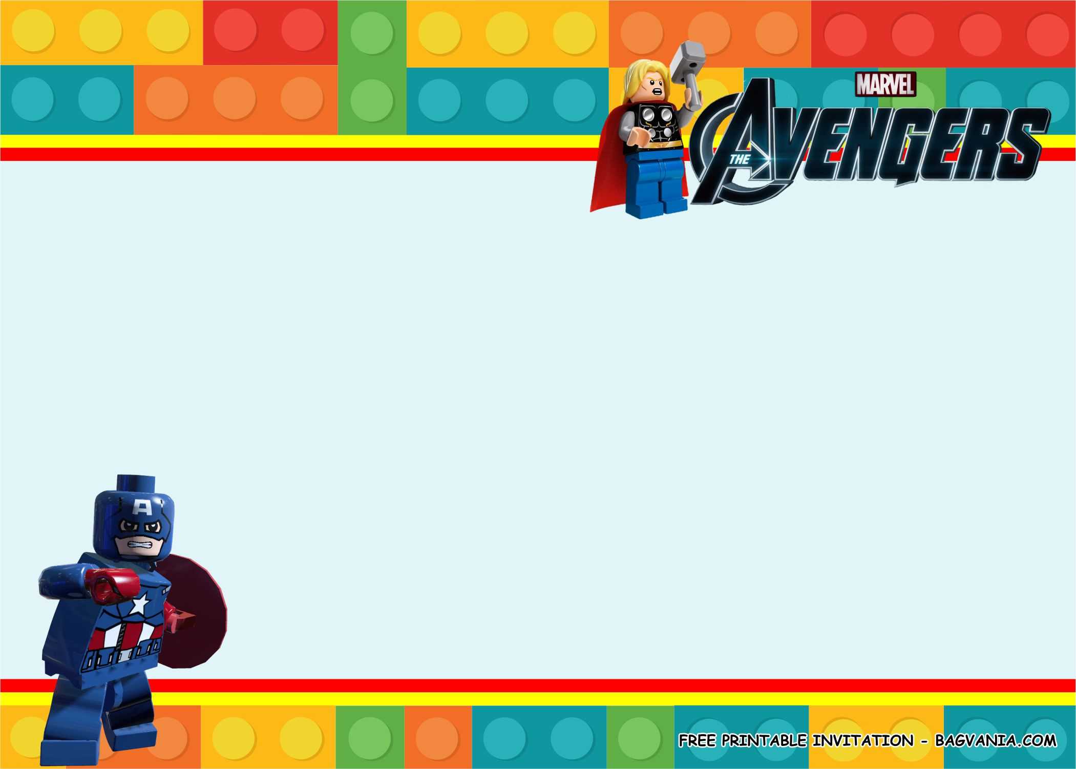 Free Printable) – Lego Avengers Birthday Party Kits Template Within Avengers Birthday Card Template