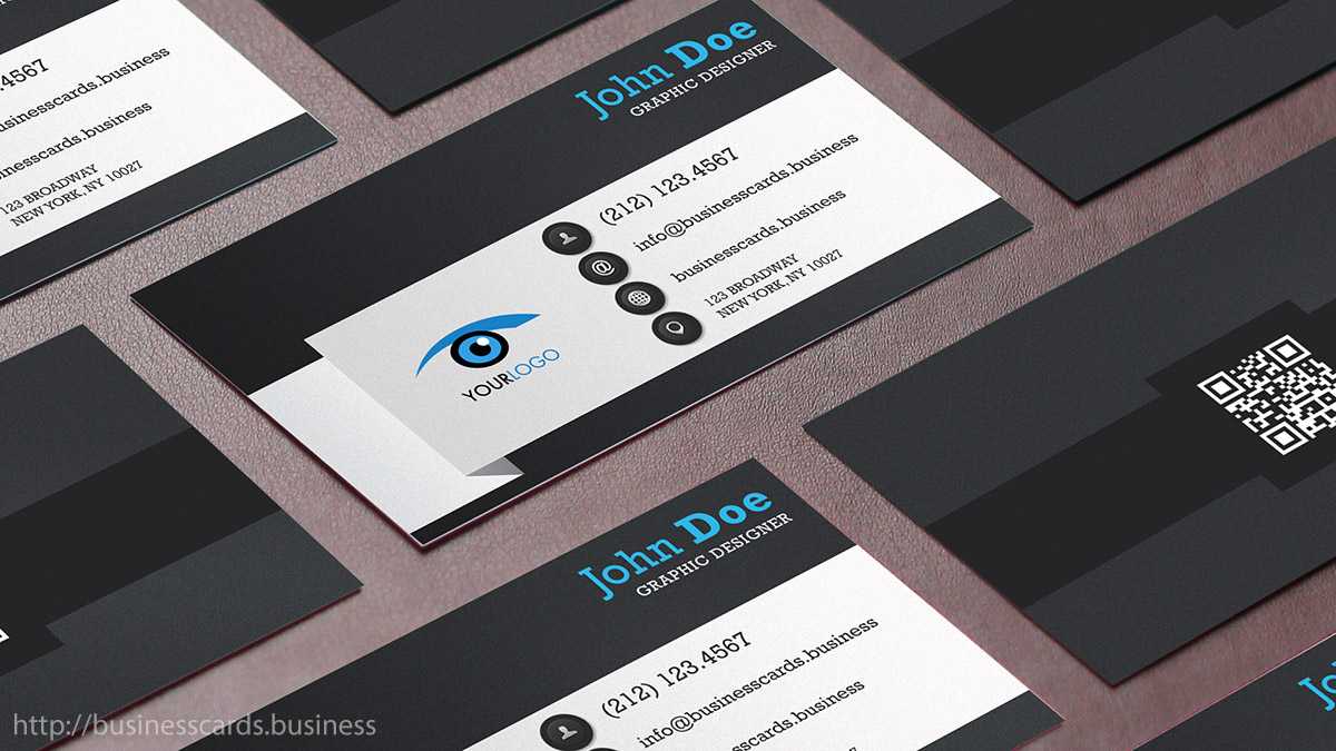 Free Qr Code Business Card Template : Business Cards Templates With Regard To Qr Code Business Card Template