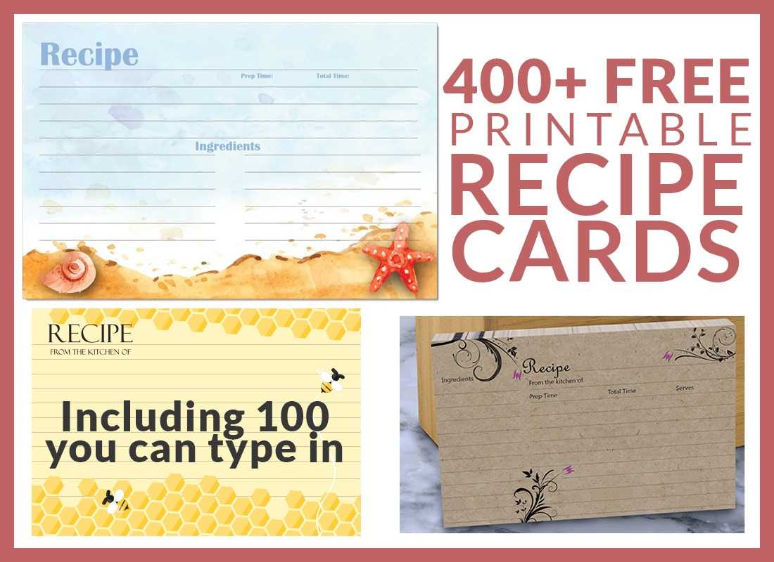 Free Recipe Cards – Cookbook People With Free Templates For Cards Print