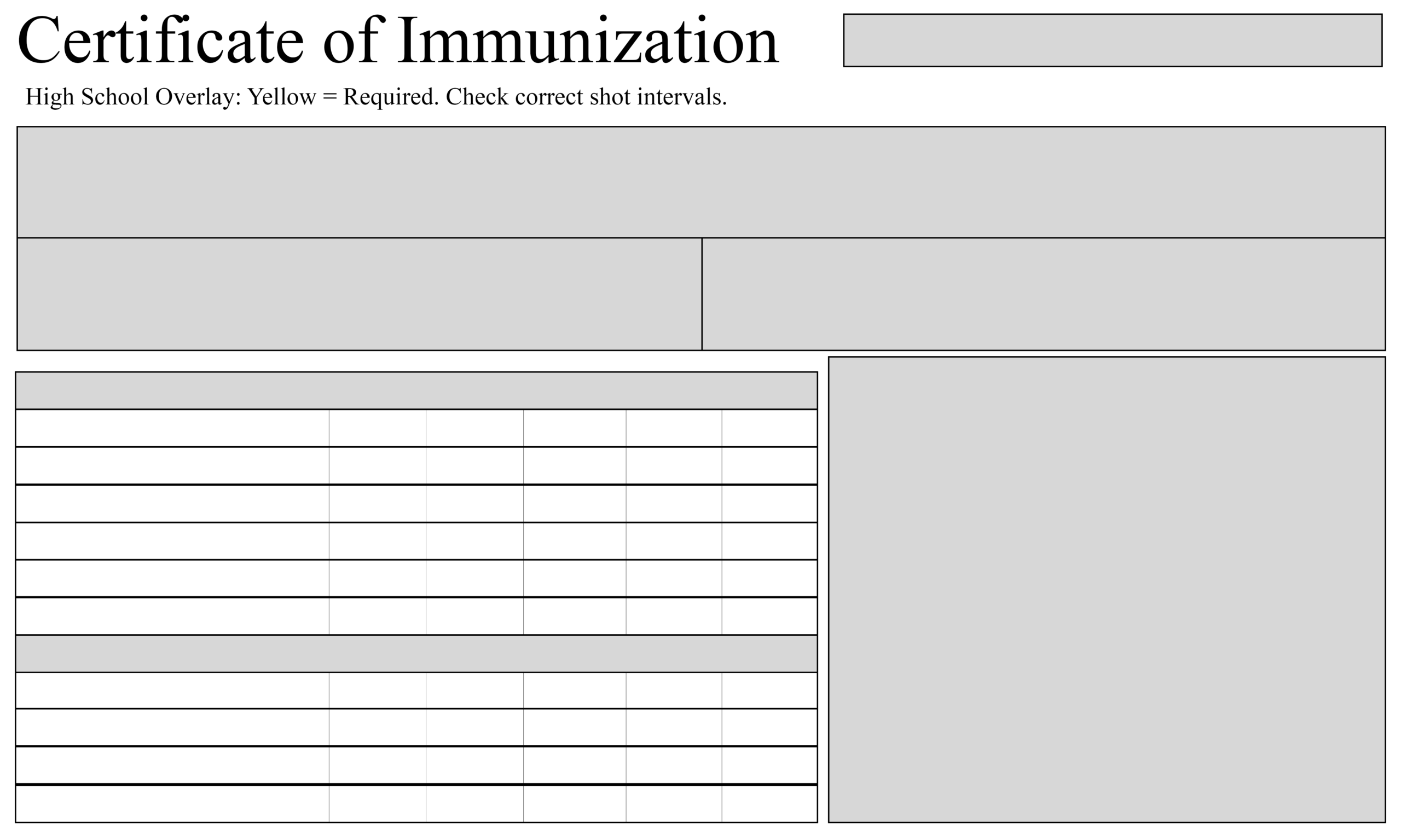 Free Sample Certificate Of Immunization | Certificate Template Pertaining To Certificate Of Vaccination Template