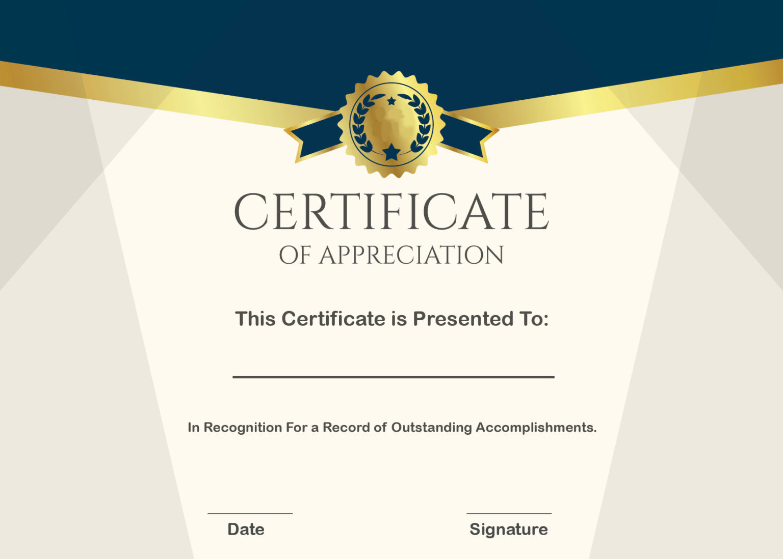Printable Certificate Of Recognition Templates Free