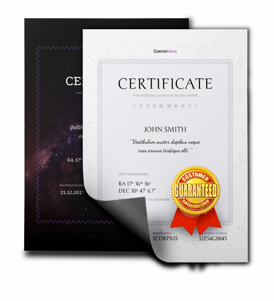 Free School Certificates & Awards Template Name A Star With Regard To Star Naming Certificate Template
