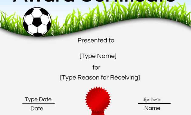 Free Soccer Certificate Maker | Edit Online And Print At Home with Soccer Certificate Template