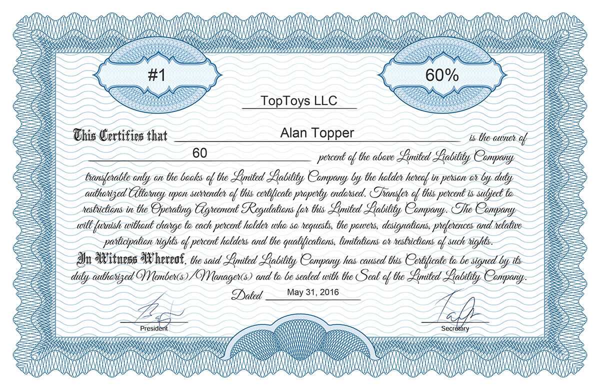 Free Stock Certificate Online Generator With Regard To Template Of Share Certificate