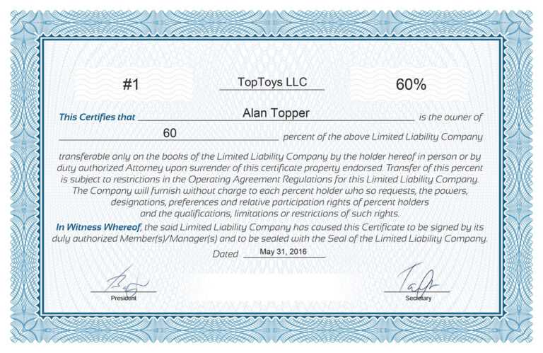 Free Stock Certificate Online Generator With Regard To Template Of