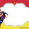 Free Superhero Superman Birthday Invitation Templates – Bagvania With Superman Birthday Card Template