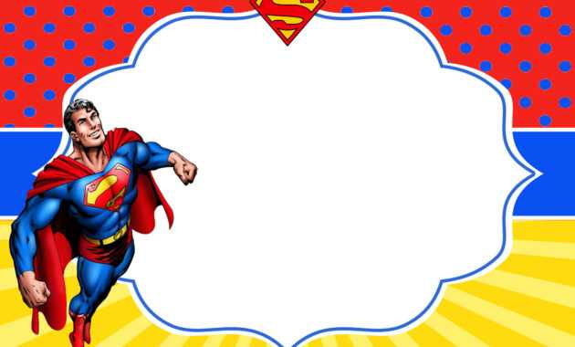 Free Superhero Superman Birthday Invitation Templates – Bagvania with Superman Birthday Card Template