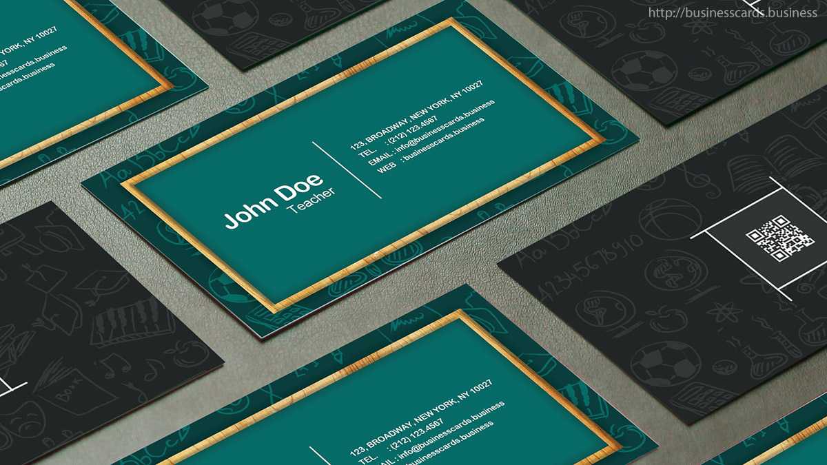 Free Teacher Business Card Template : Business Cards Templates Regarding Business Cards For Teachers Templates Free