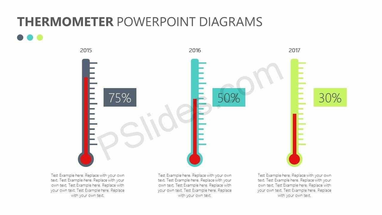 Free Thermometer Powerpoint Diagrams – Pslides Regarding Thermometer Powerpoint Template