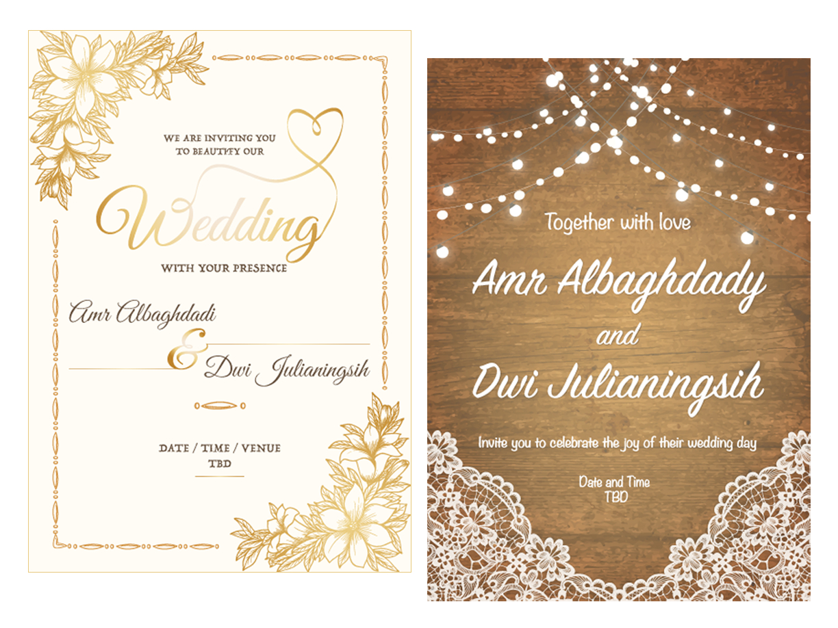 Free Wedding Cards Templateskj On Dribbble For Adobe Illustrator Card Template