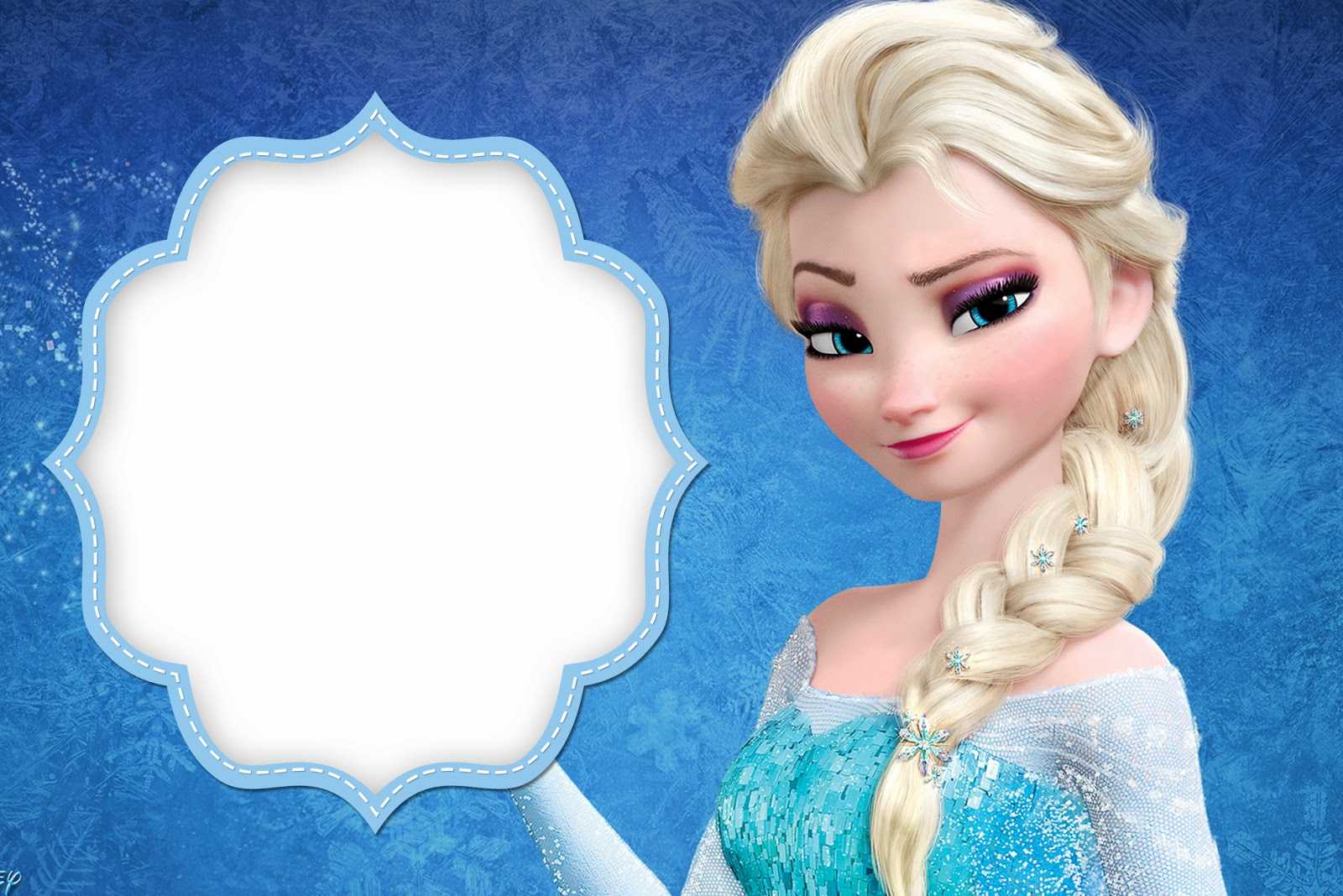 Frozen: Free Printable Cards Or Party Invitations. – Oh My With Regard To Frozen Birthday Card Template