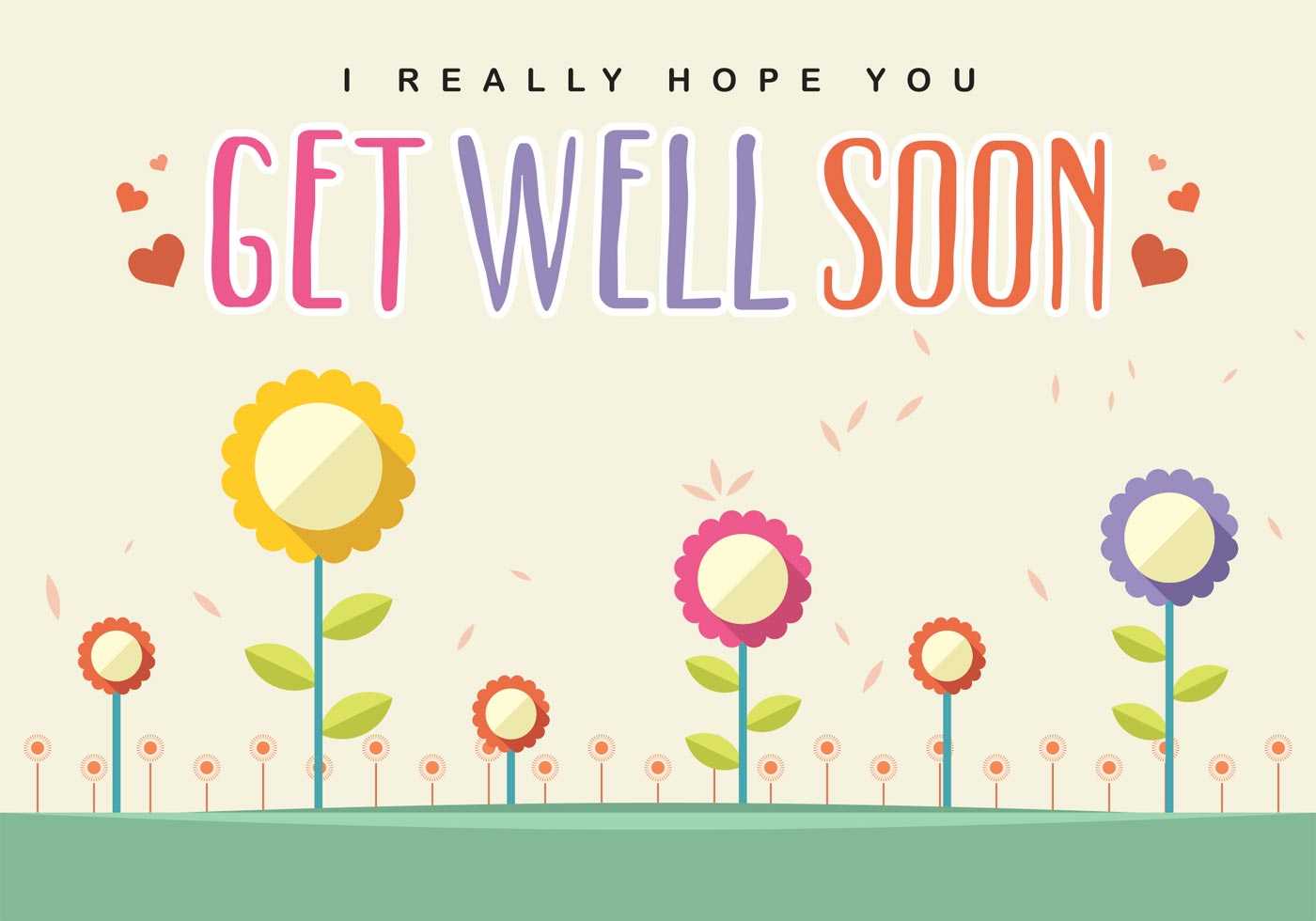 Get Well Soon Card Vector – Download Free Vectors, Clipart In Get Well Soon Card Template